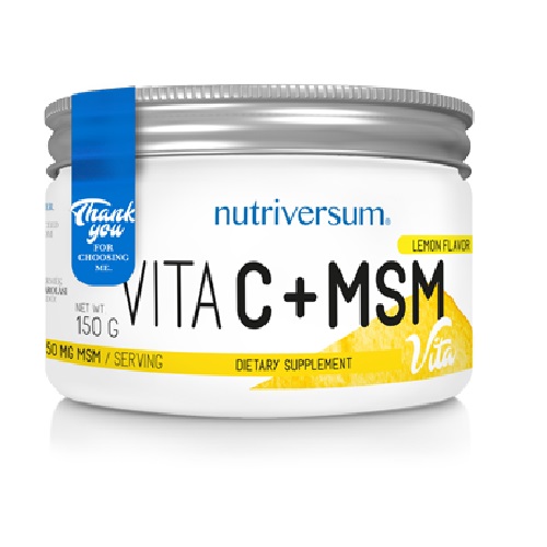 Nutriversum MSM + Vitamin C, 150 Grams